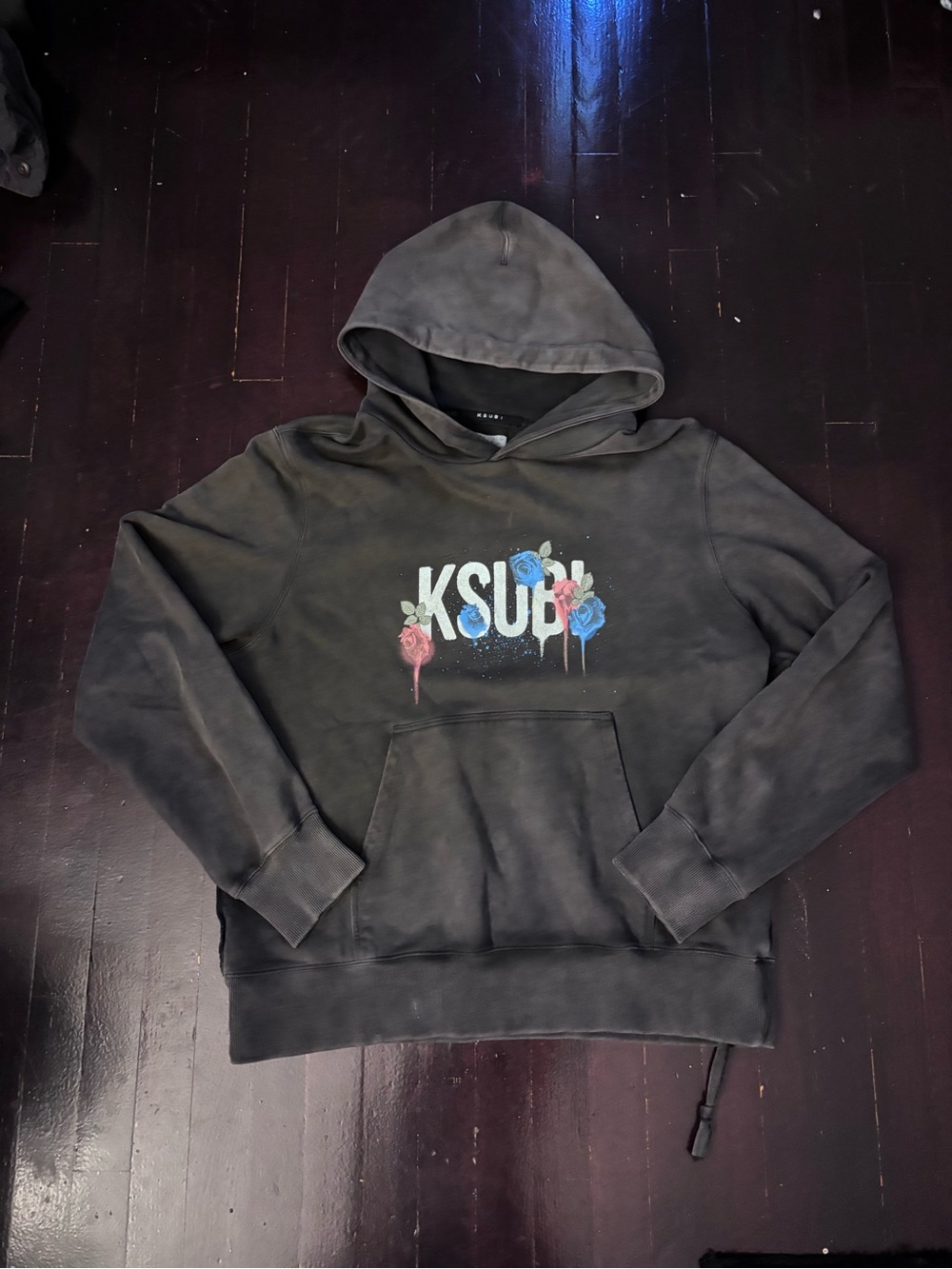 Ksubi Grey Washed Hoodie